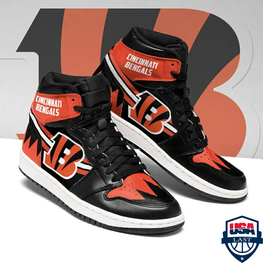 Ideafootwear Cincinnati Bengals NFL AJ1 High Sneakers Shoes For Men And Women 11