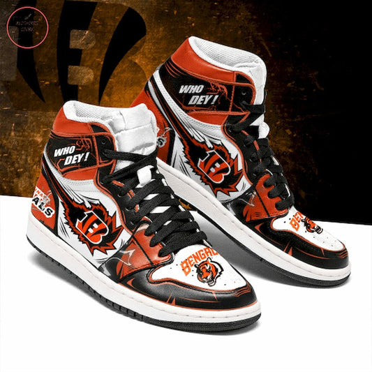 Ideafootwear Cincinnati Bengals NFL AJ1 High Sneakers Shoes For Men And Women 12