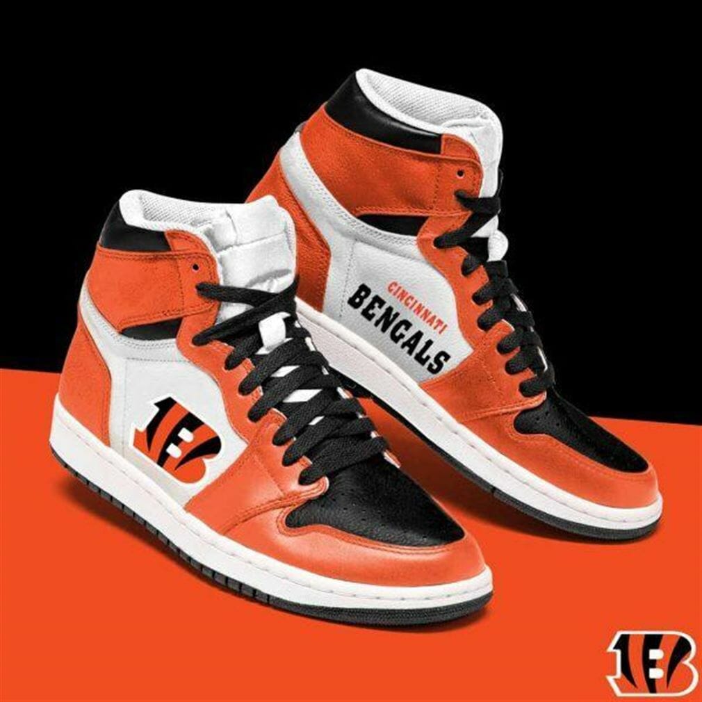 Ideafootwear Cincinnati Bengals NFL AJ1 High Sneakers Shoes For Men And Women 9