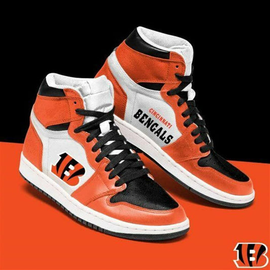 Ideafootwear Cincinnati Bengals NFL AJ1 High Sneakers Shoes For Men And Women 9