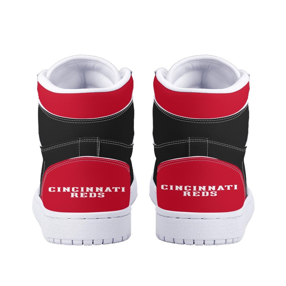 Ideafootwear Cincinnati Reds AJ1 High Sneakers Shoes For Men And Women 3