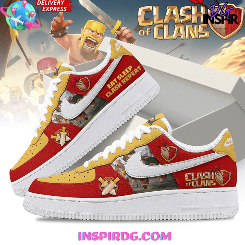 Ideafootwear Clash of Clans Air Low-Top Sneakers Shoes For Men And Women 1
