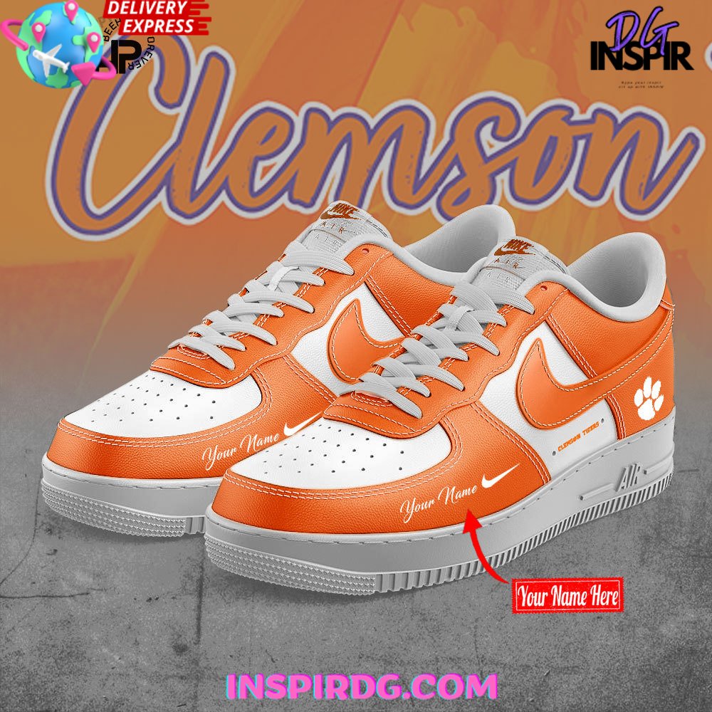 Ideafootwear Clemson Tigers Air Low-Top Sneakers Shoes For Men And Women 3