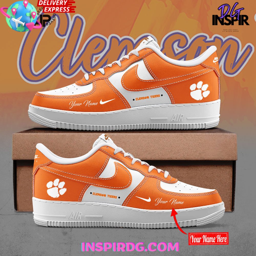 Ideafootwear Clemson Tigers Air Low-Top Sneakers Shoes For Men And Women 3