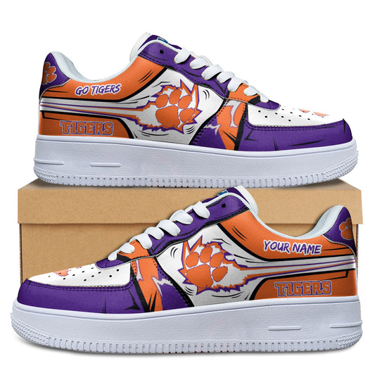 Ideafootwear Clemson Tigers Air Low-Top Sneakers Shoes For Men And Women 2