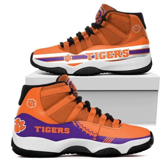 Ideafootwear Clemson Tigers AJ13 Sneakers Shoes For Men And Women 3