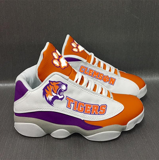 Ideafootwear Clemson Tigers AJ13 Sneakers Shoes For Men And Women 4