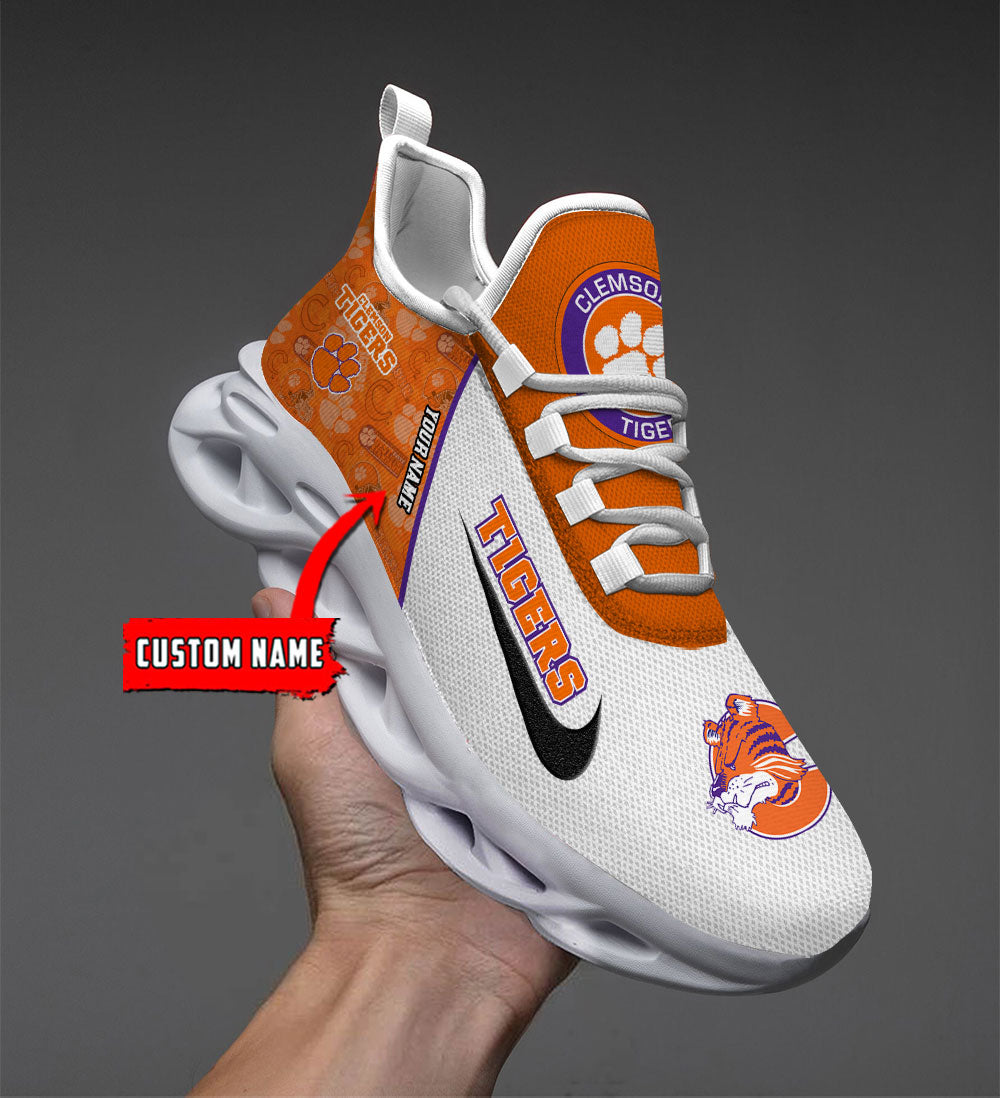 Ideafootwear Clemson Tigers Max Soul Shoes Sneakers For Men And Women 1