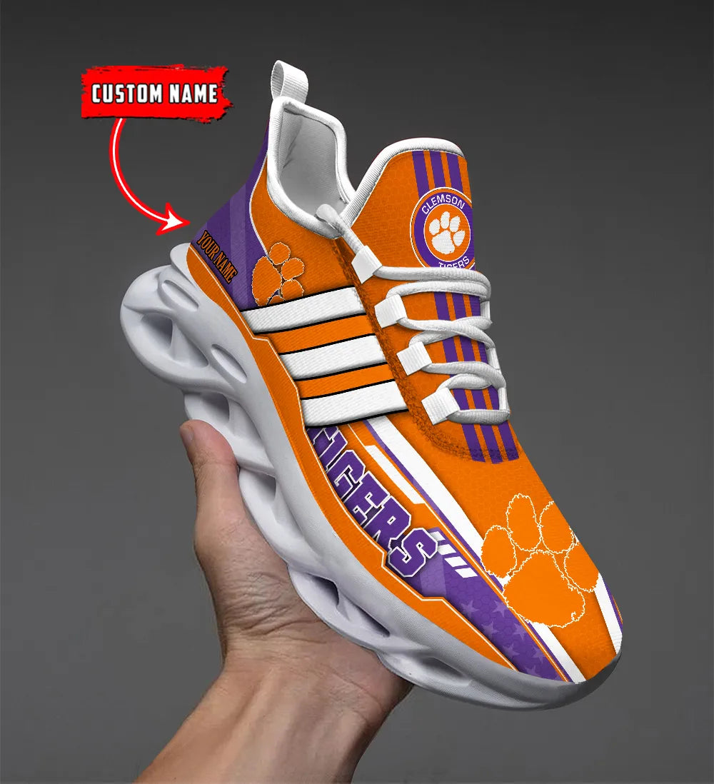 Ideafootwear Clemson Tigers Max Soul Shoes Sneakers For Men And Women 3
