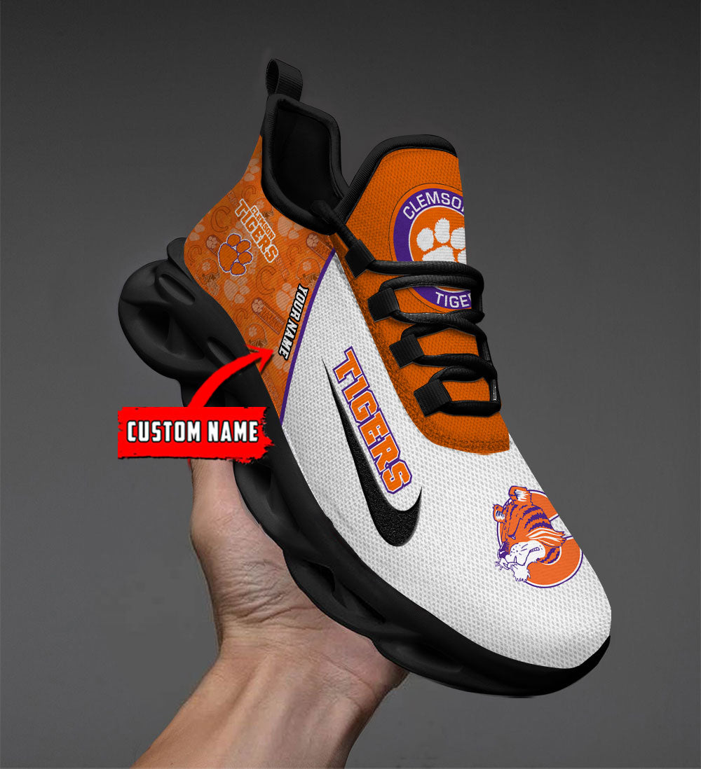 Ideafootwear Clemson Tigers Max Soul Shoes Sneakers For Men And Women 1