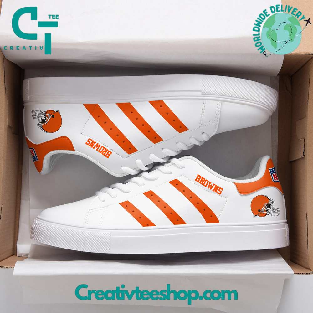 Ideafootwear Cleveland Brown Skate Stan Shoes Sneakes For Men And Women 1