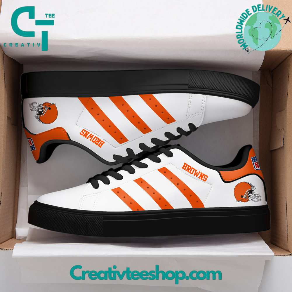 Ideafootwear Cleveland Brown Skate Stan Shoes Sneakes For Men And Women 1