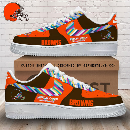 Ideafootwear Cleveland Browns Air Low-Top Sneakers Shoes For Men And Women 6