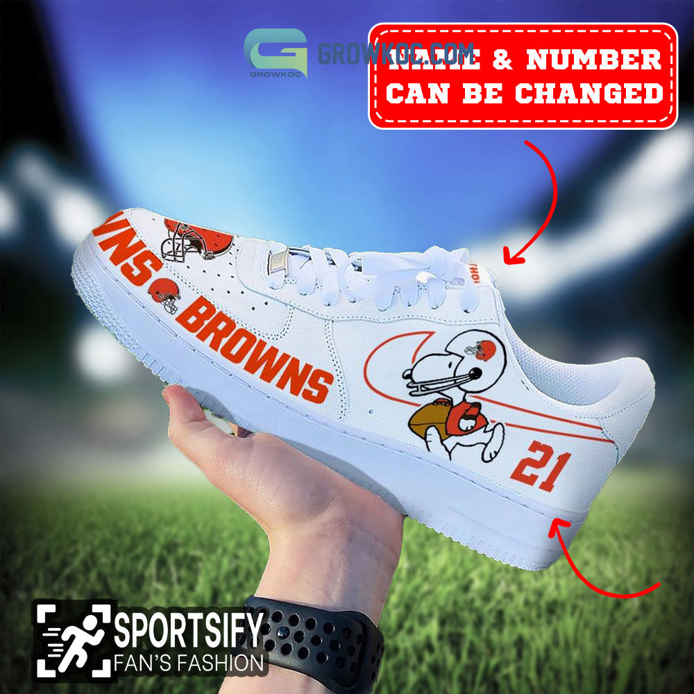 Ideafootwear Cleveland Browns Air Low-Top Sneakers Shoes For Men And Women 3
