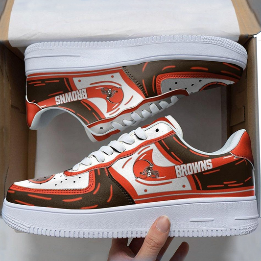 Ideafootwear Cleveland Browns Air Low-Top Sneakers Shoes For Men And Women 13