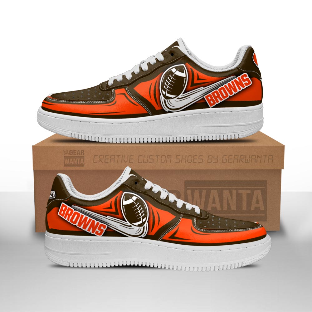 Ideafootwear Cleveland Browns Air Low-Top Sneakers Shoes For Men And Women 9