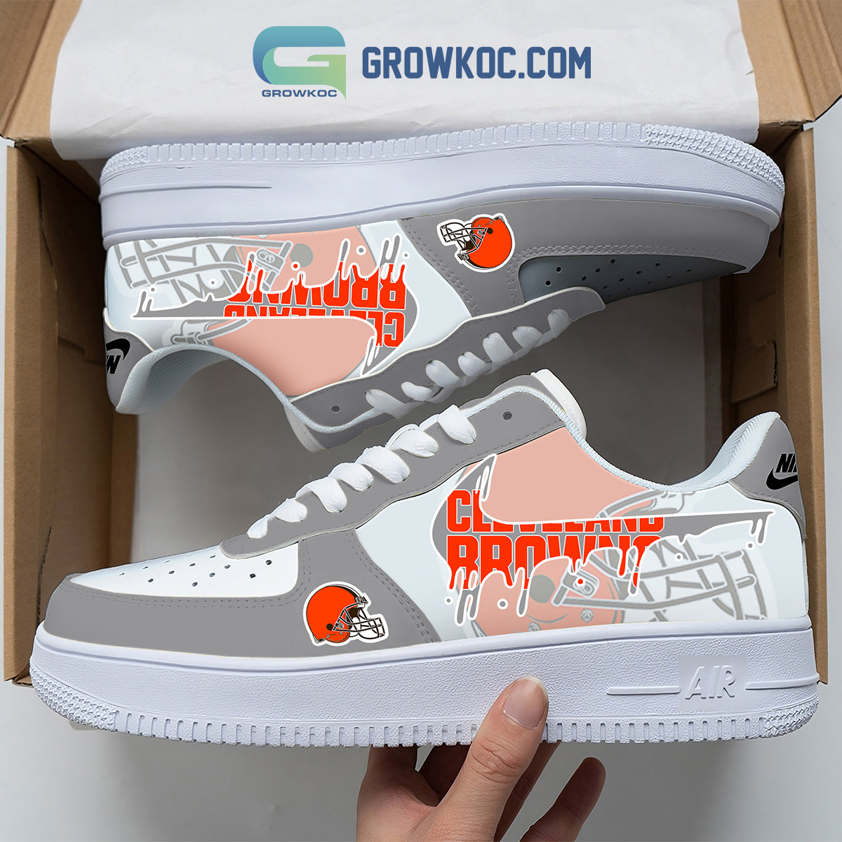 Ideafootwear Cleveland Browns Air Low-Top Sneakers Shoes For Men And Women 8