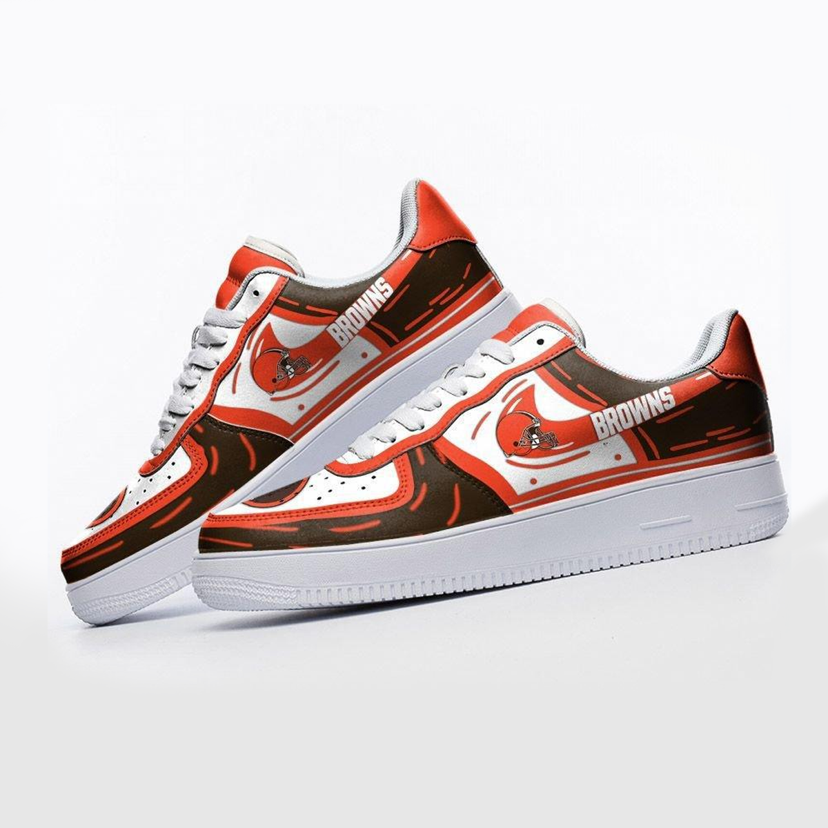 Ideafootwear Cleveland Browns Air Low-Top Sneakers Shoes For Men And Women 13