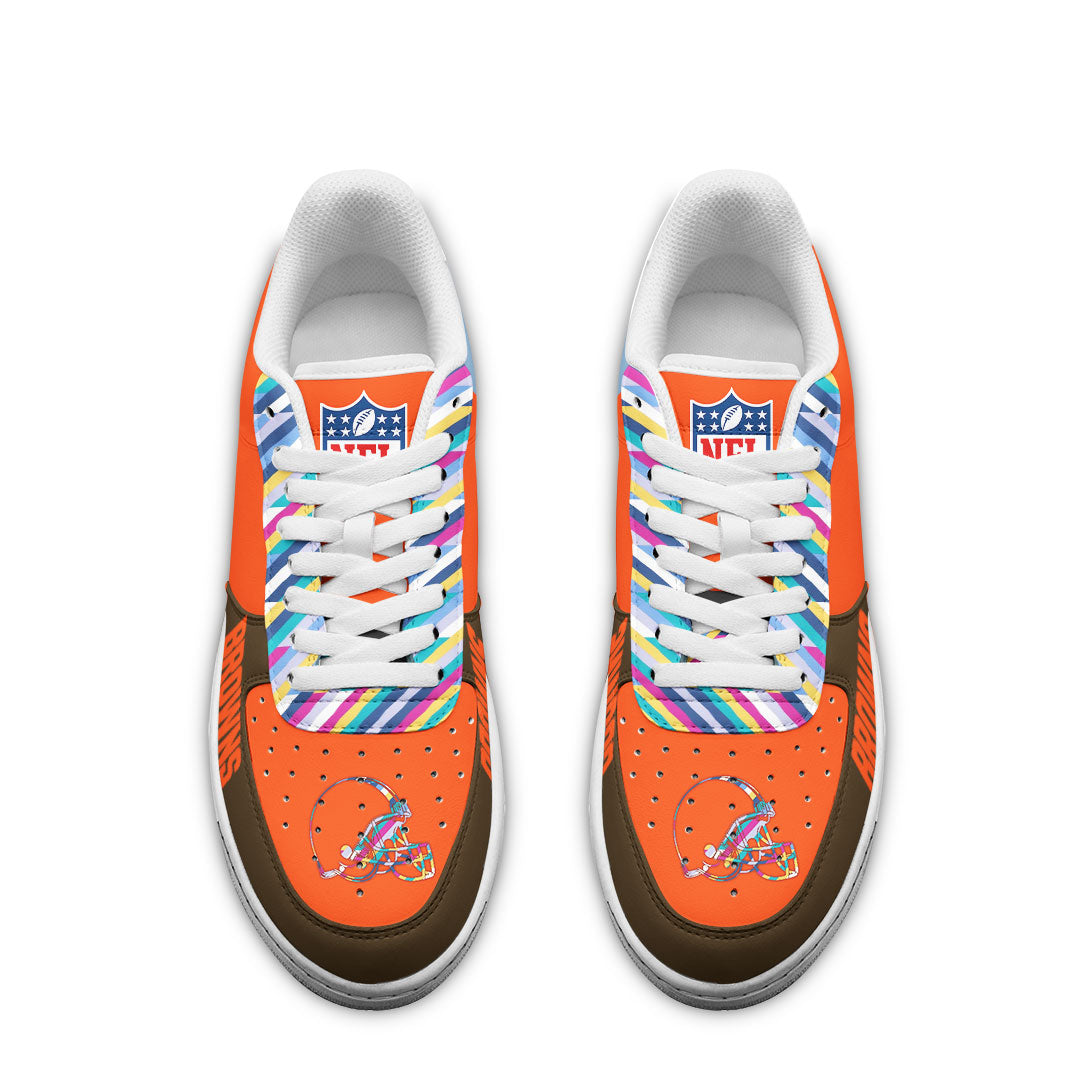 Ideafootwear Cleveland Browns Air Low-Top Sneakers Shoes For Men And Women 6