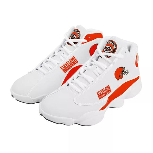 Ideafootwear Cleveland Browns AJ13 Sneakers Shoes For Men And Women 10