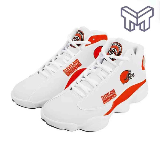 Ideafootwear Cleveland Browns AJ13 Sneakers Shoes For Men And Women 6