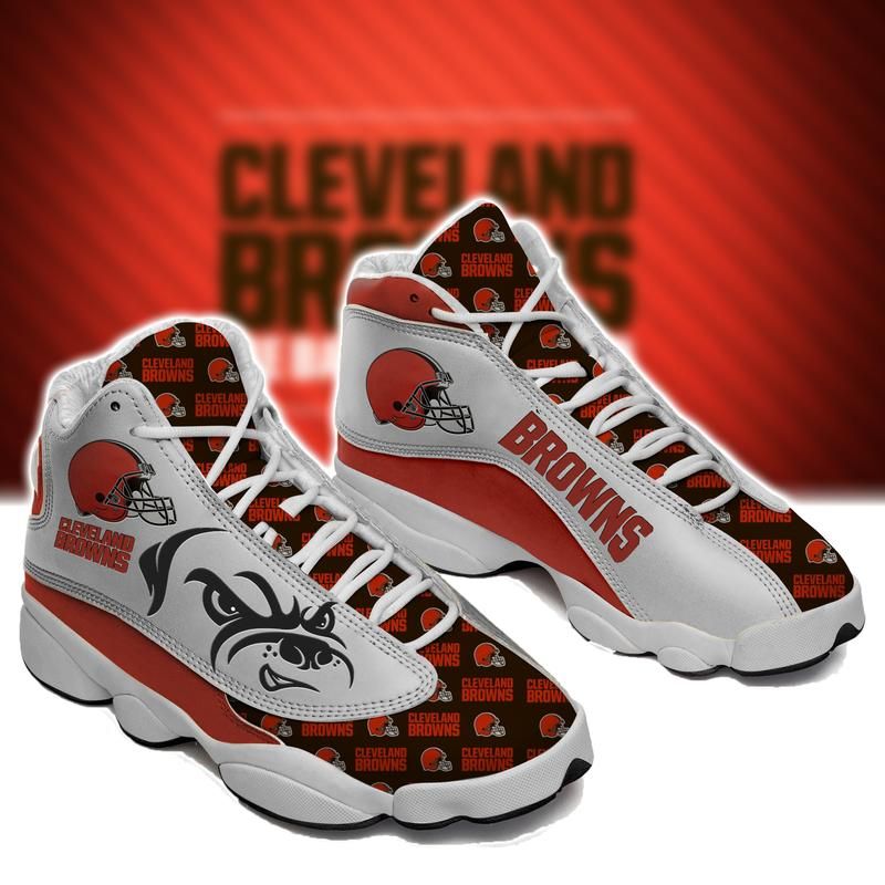 Ideafootwear Cleveland Browns AJ13 Sneakers Shoes For Men And Women 9