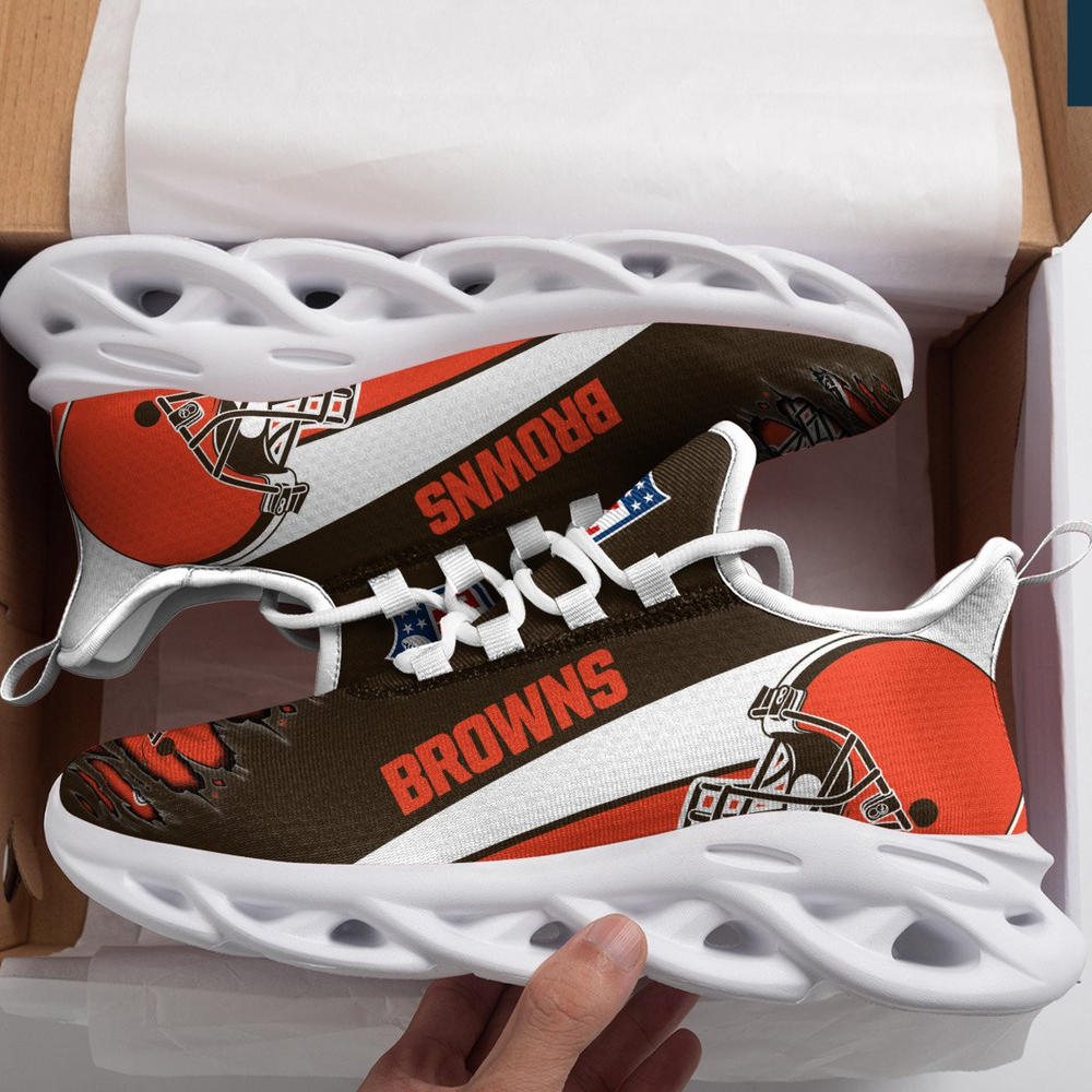 Ideafootwear Cleveland Browns Max Soul Shoes Sneakers For Men And Women 3