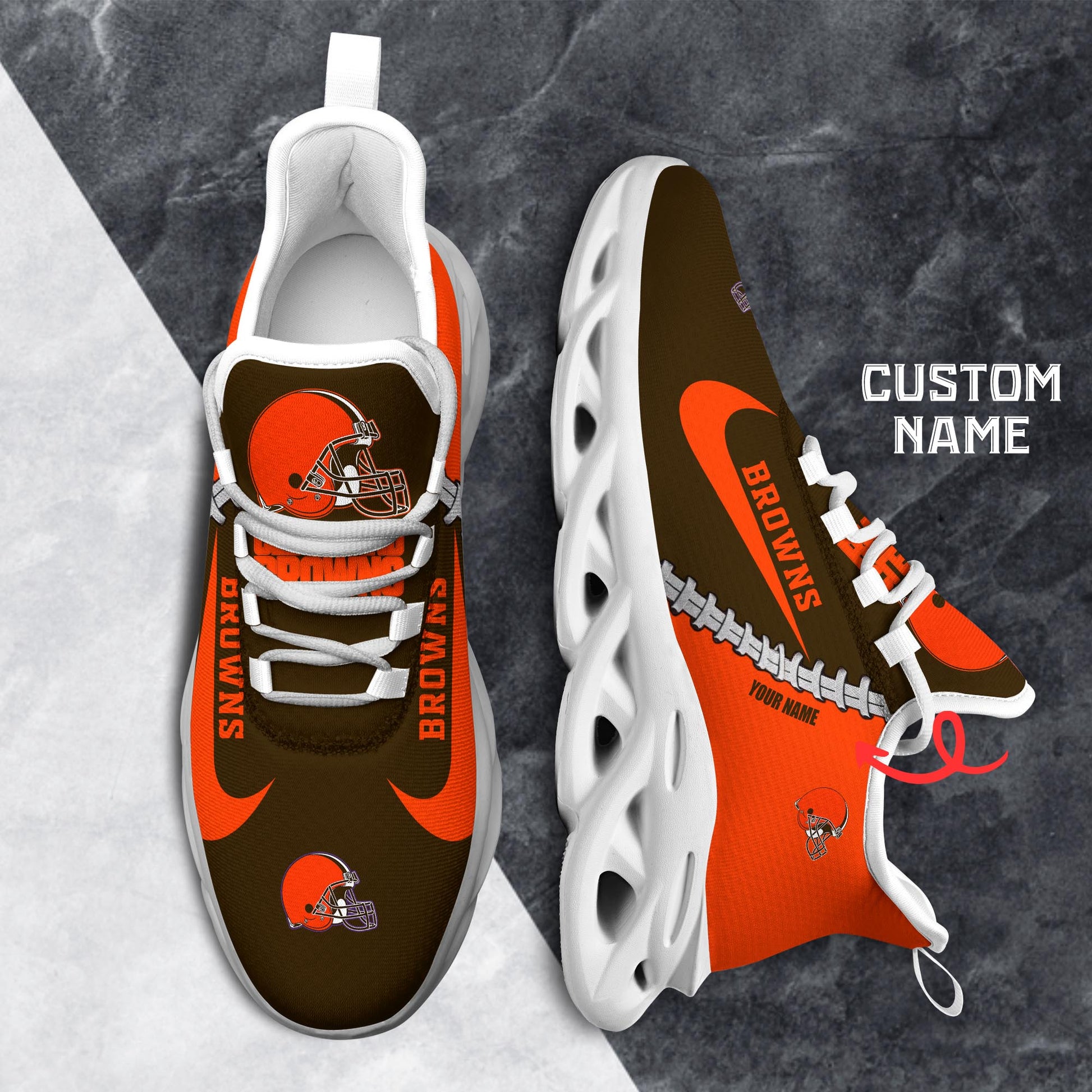 Ideafootwear Cleveland Browns Max Soul Shoes Sneakers For Men And Women 33