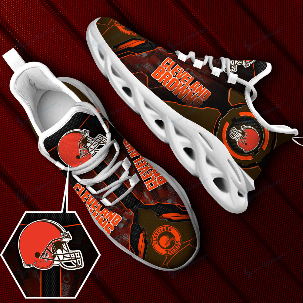 Ideafootwear Cleveland Browns Max Soul Shoes Sneakers For Men And Women 24