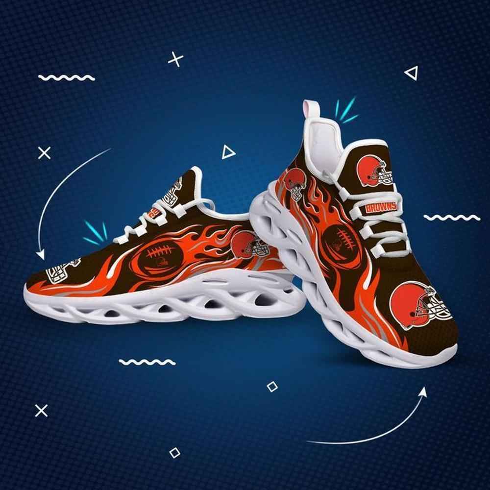 Ideafootwear Cleveland Browns Max Soul Shoes Sneakers For Men And Women 44