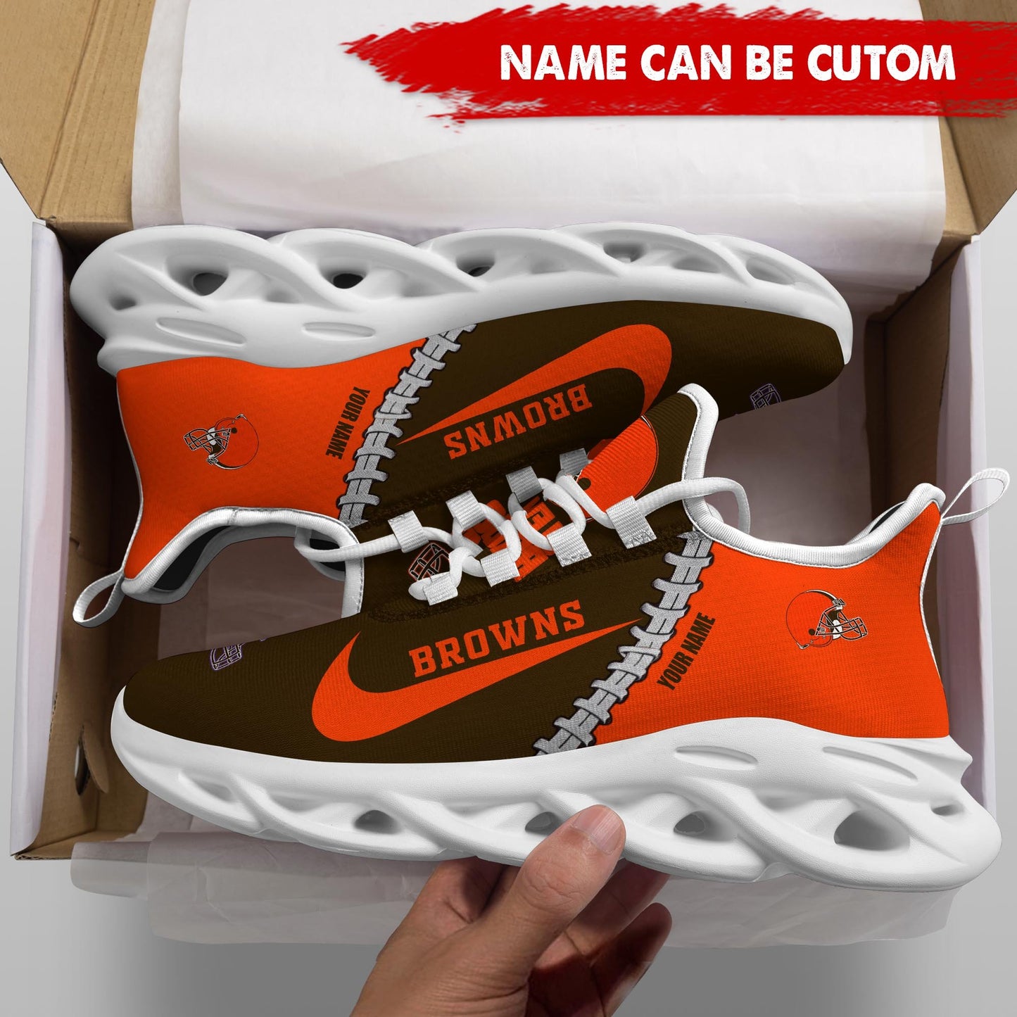 Ideafootwear Cleveland Browns Max Soul Shoes Sneakers For Men And Women 33