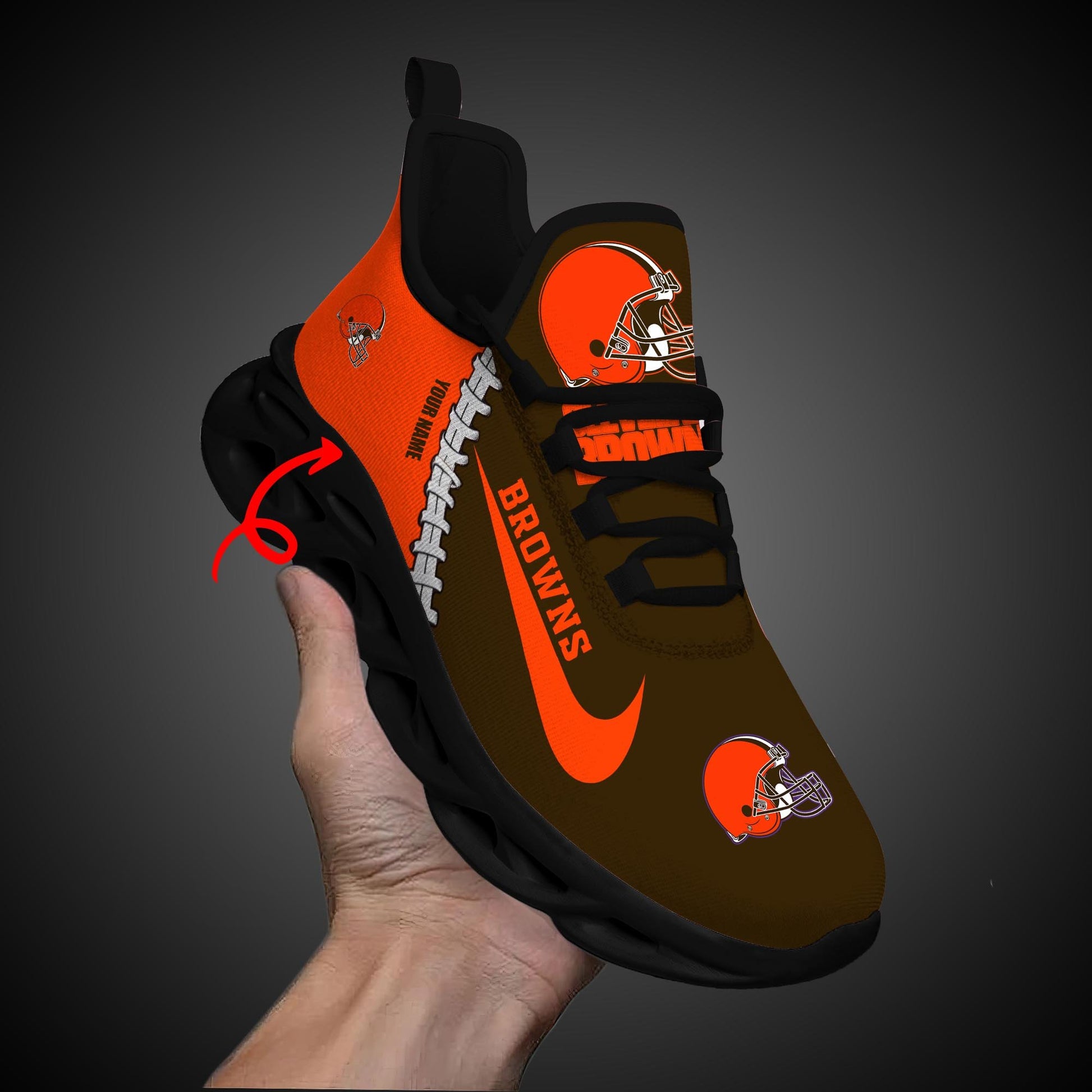 Ideafootwear Cleveland Browns Max Soul Shoes Sneakers For Men And Women 33