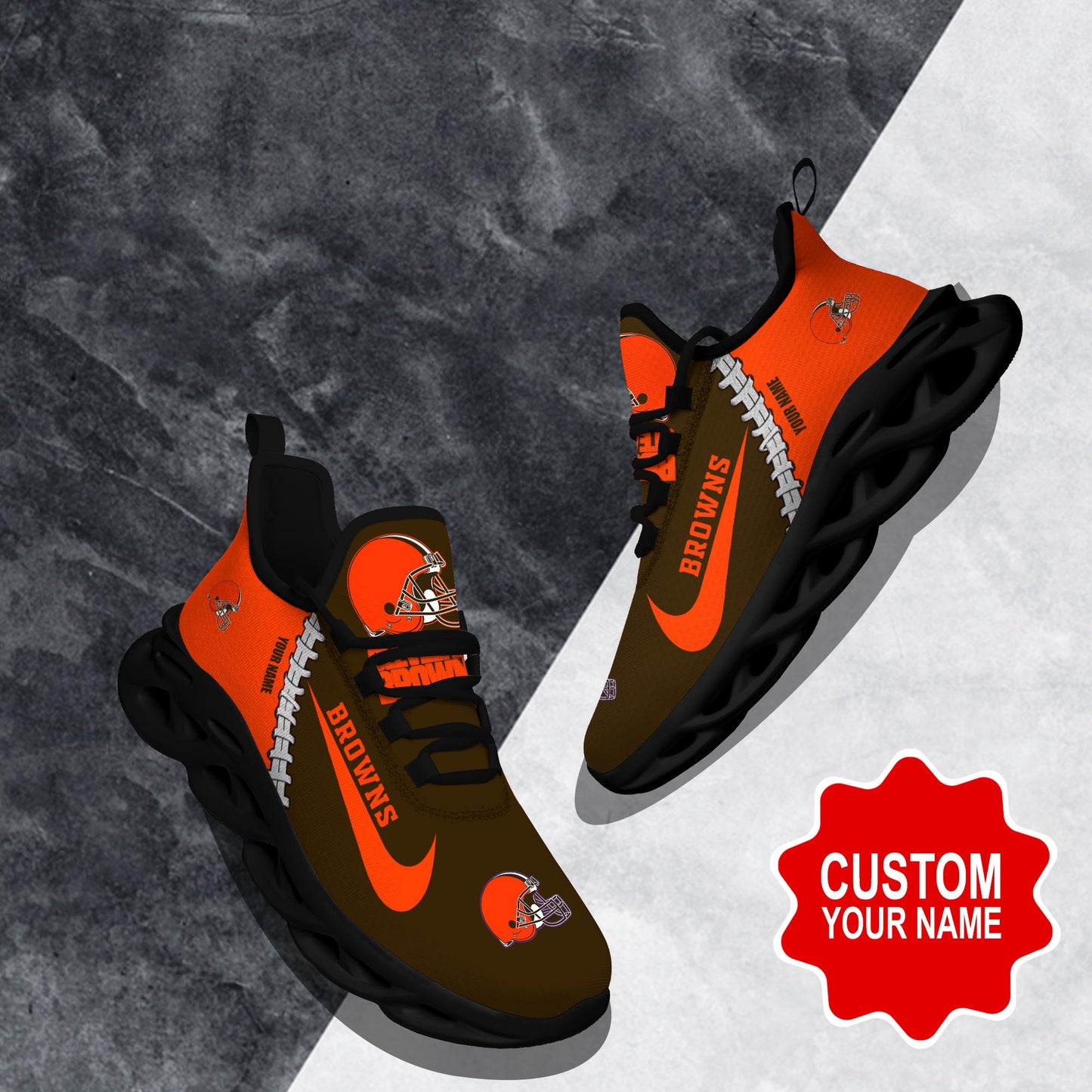 Ideafootwear Cleveland Browns Max Soul Shoes Sneakers For Men And Women 33
