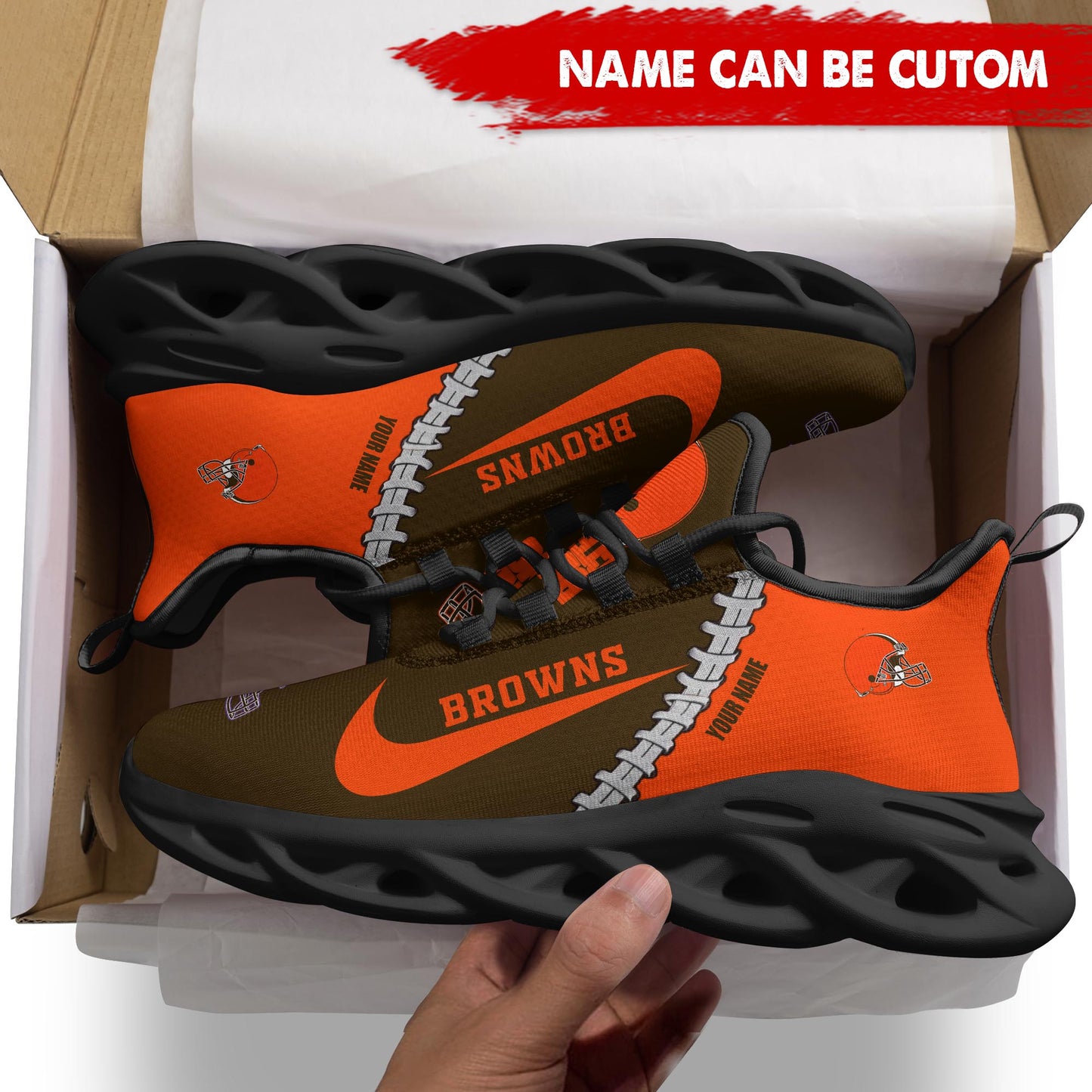 Ideafootwear Cleveland Browns Max Soul Shoes Sneakers For Men And Women 33