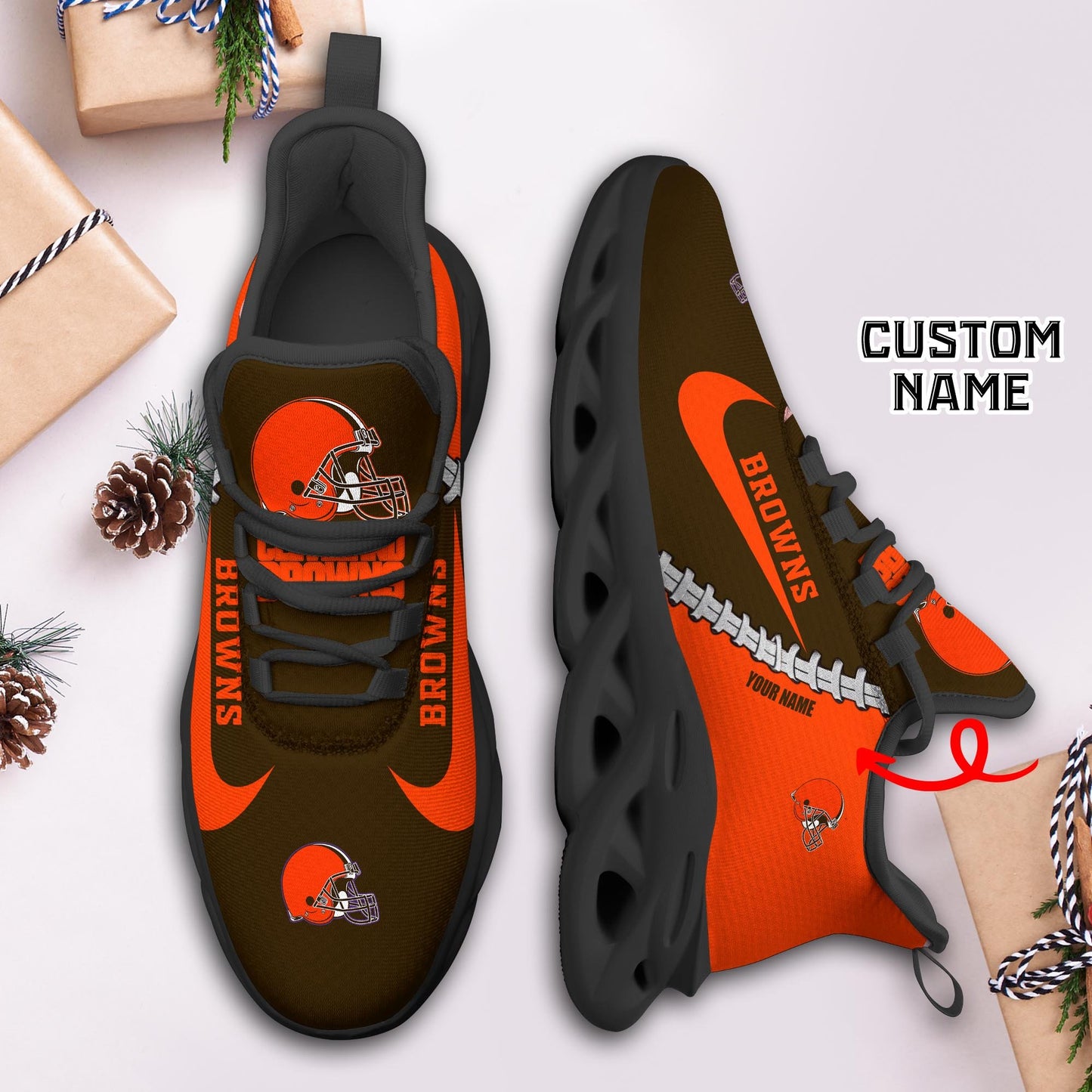Ideafootwear Cleveland Browns Max Soul Shoes Sneakers For Men And Women 33