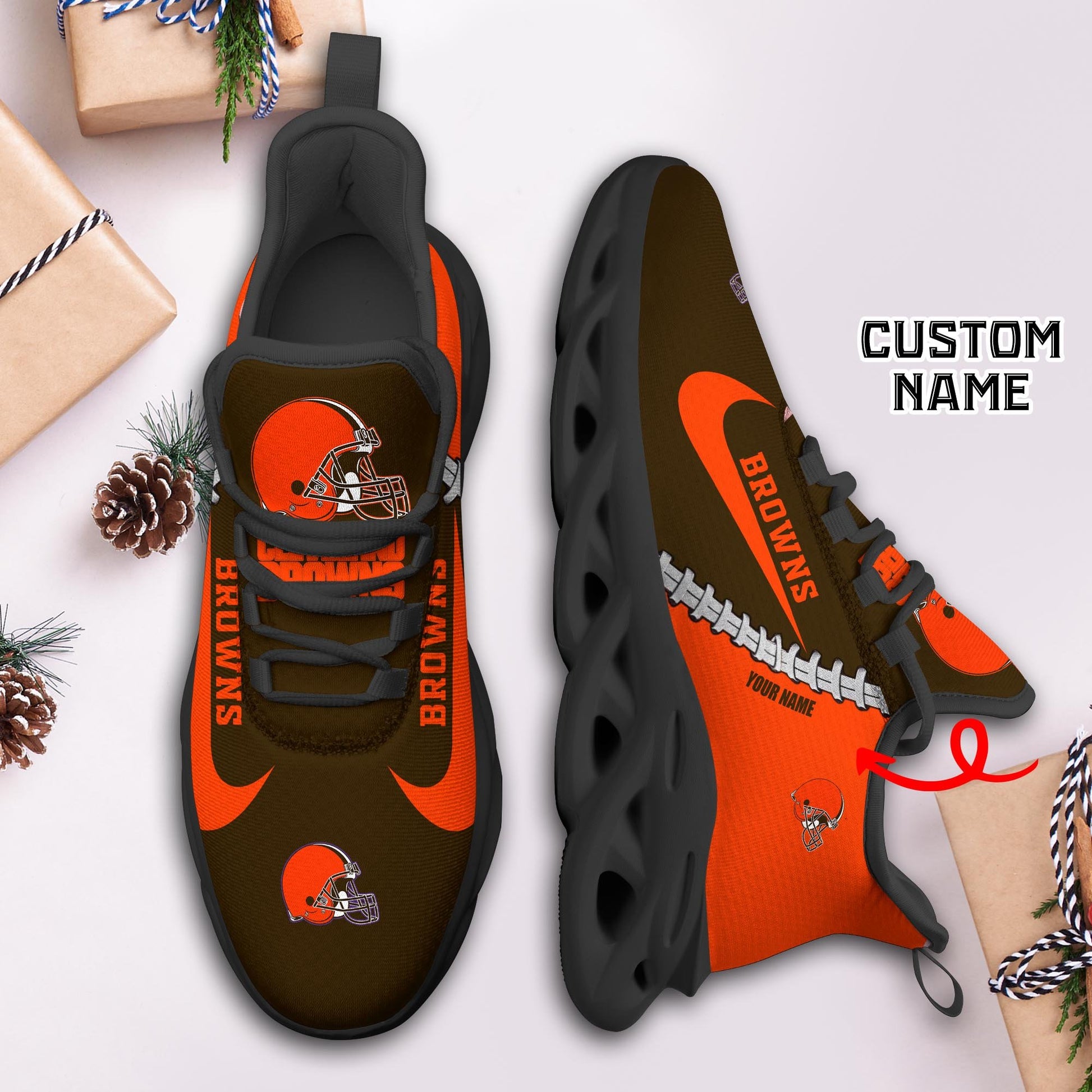 Ideafootwear Cleveland Browns Max Soul Shoes Sneakers For Men And Women 33
