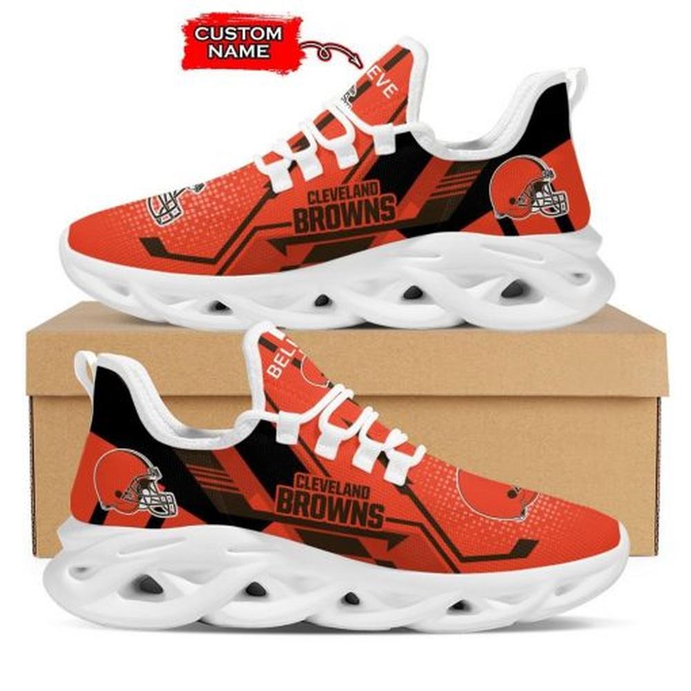 Ideafootwear Cleveland Browns Max Soul Shoes Sneakers For Men And Women 36