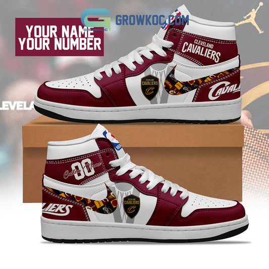 Ideafootwear Cleveland Cavaliers AJ1 High Sneakers Shoes For Men And Women 6