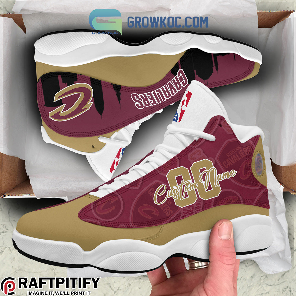Ideafootwear Cleveland Cavaliers AJ13 Sneakers Shoes For Men And Women 3