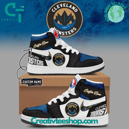 Ideafootwear Cleveland Monsters AJ1 High Sneakers Shoes For Men And Women 1