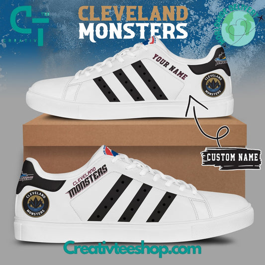 Ideafootwear  Cleveland Monsters  Skate Stan Shoes Sneakes For Men And Women 1