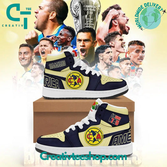 Ideafootwear Club America AJ1 High Sneakers Shoes For Men And Women 2
