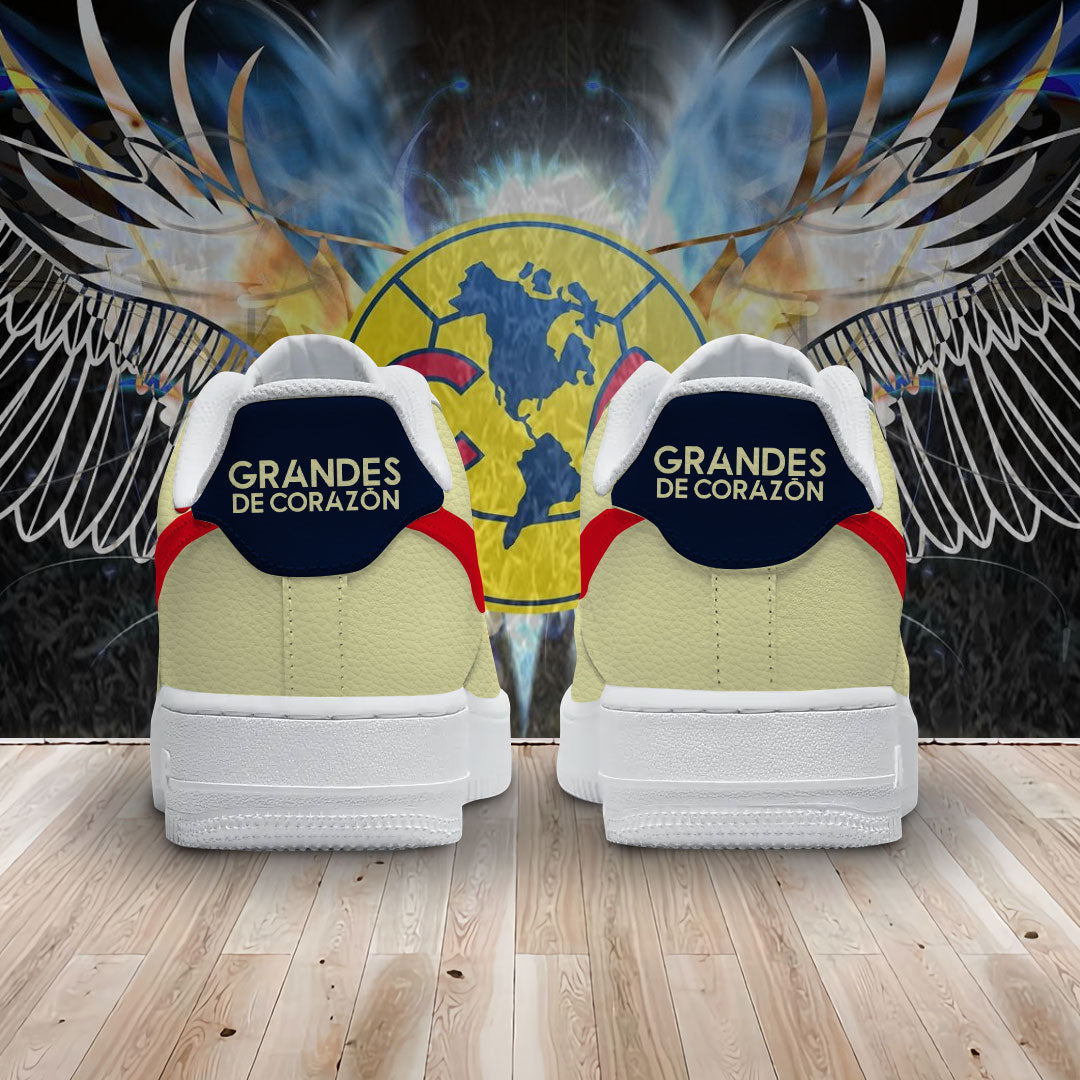 Ideafootwear Club América Air Low-Top Sneakers Shoes For Men And Women 1