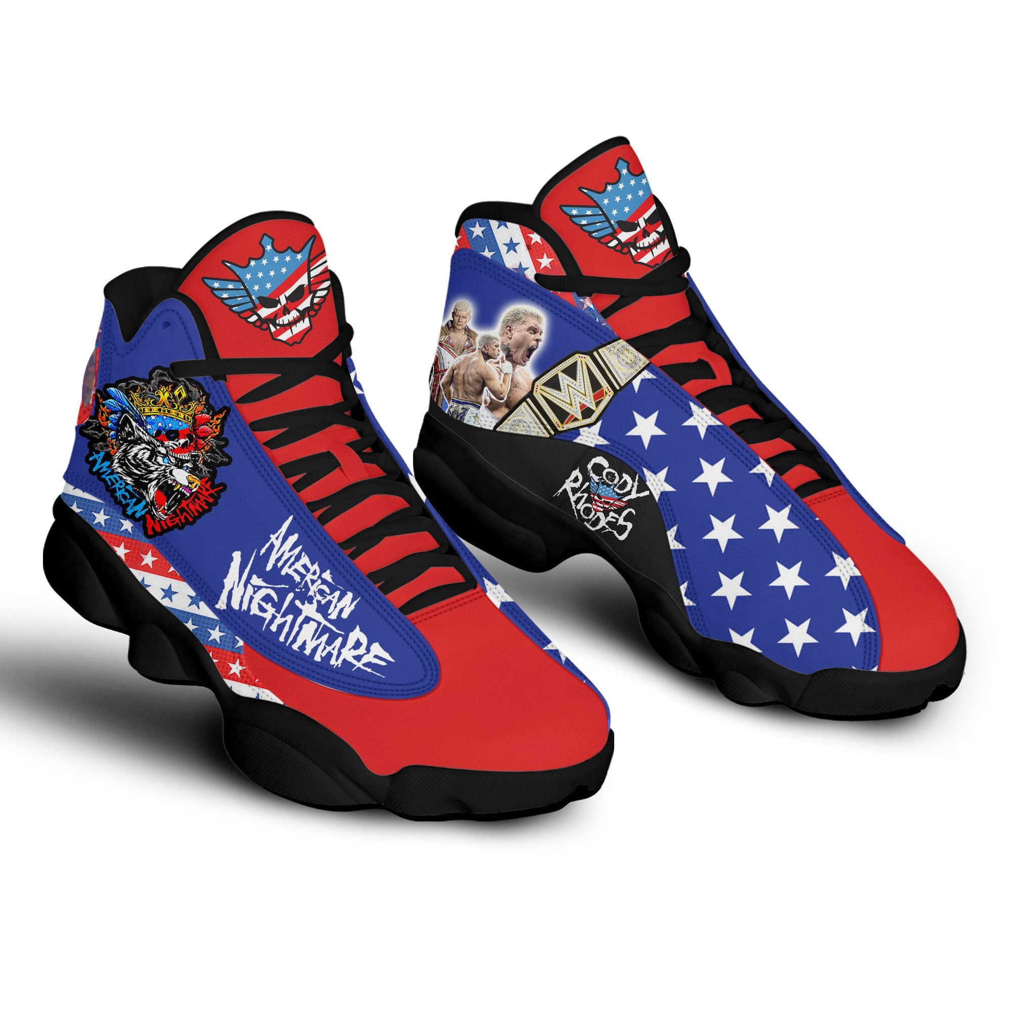 Ideafootwear Cody Rhodes AJ13 Sneakers Shoes For Men And Women 1