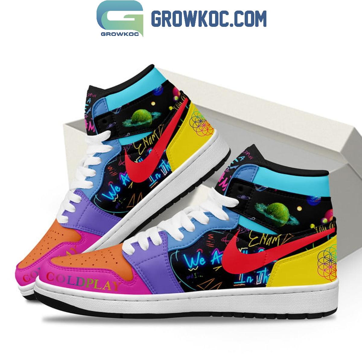 Ideafootwear Coldplay AJ1 High Sneakers Shoes For Men And Women 2