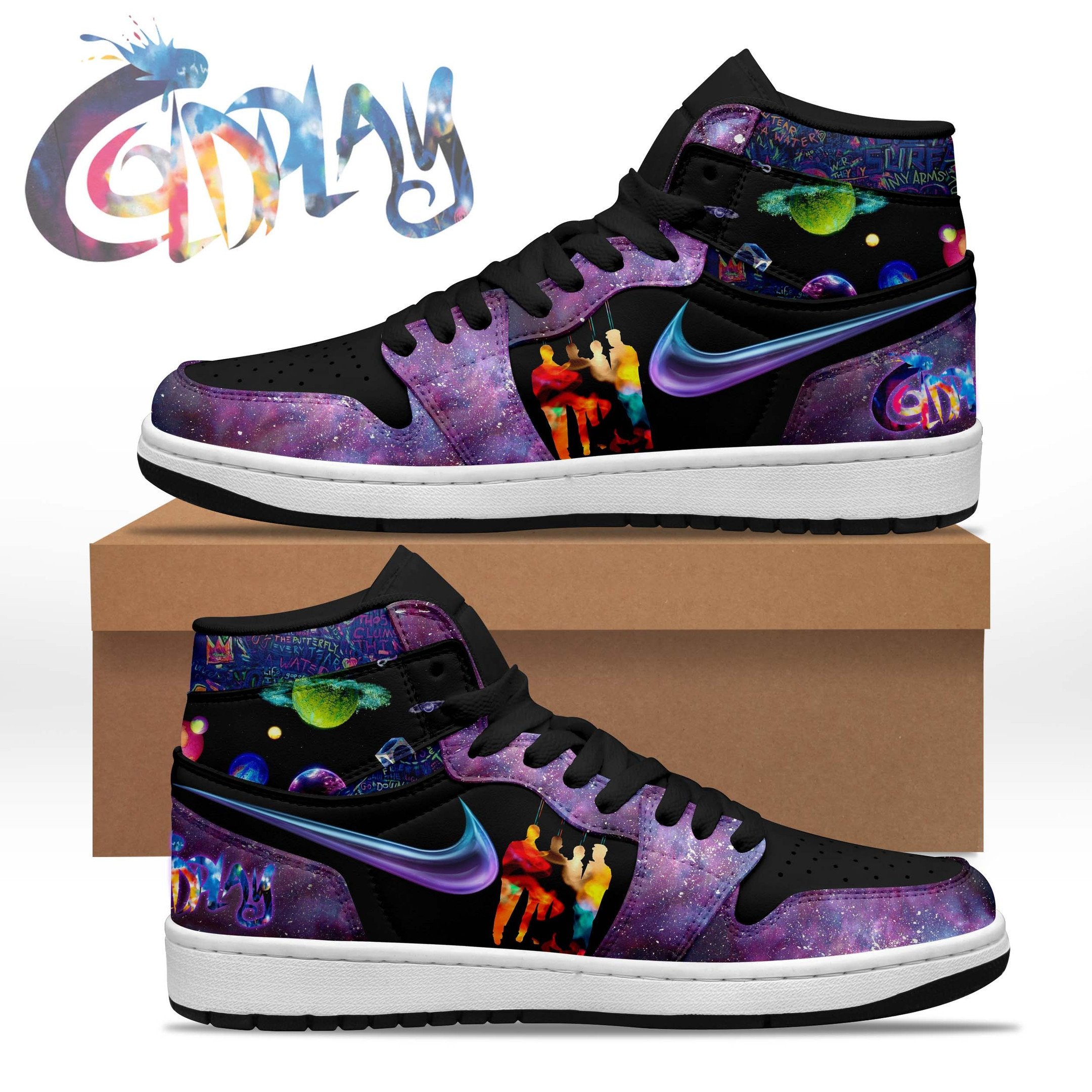 Ideafootwear Coldplay AJ1 High Sneakers Shoes For Men And Women 4