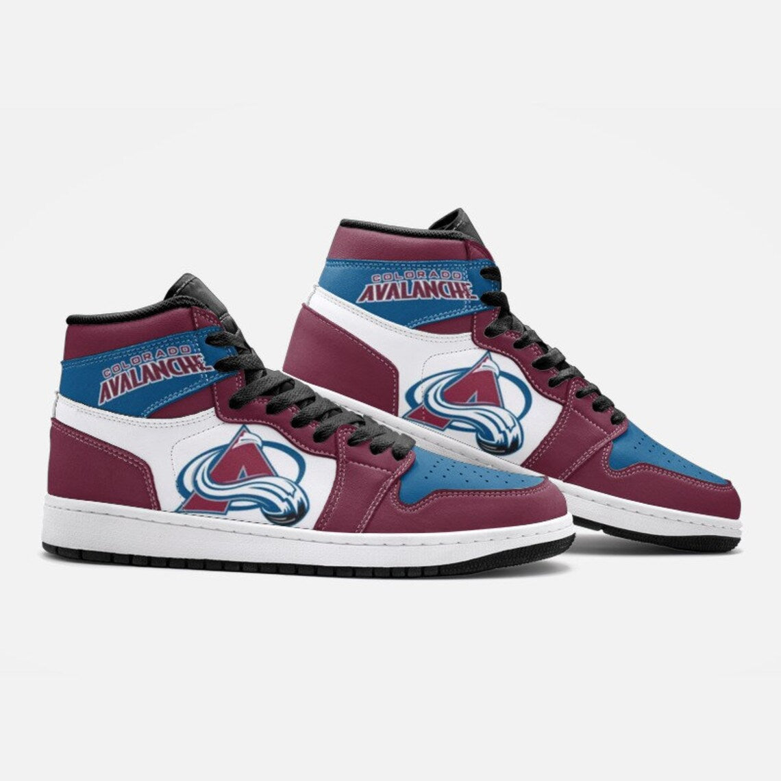 Ideafootwear Colorado Avalanche AJ1 High Sneakers Shoes For Men And Women 5