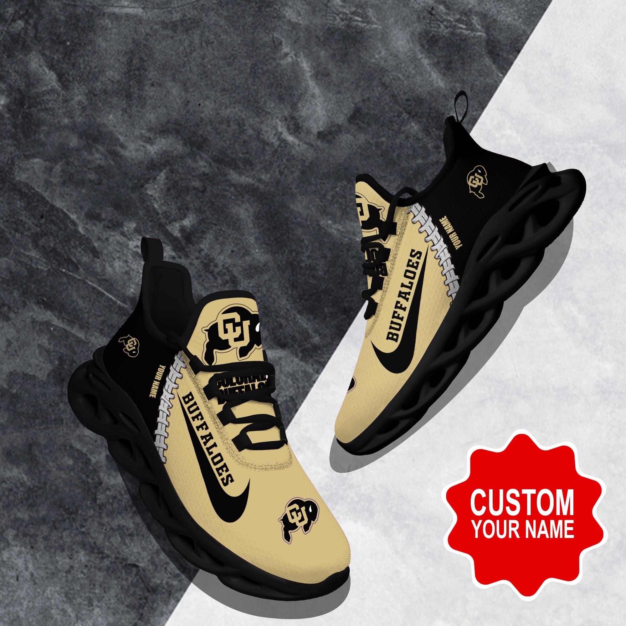 Ideafootwear Colorado Buffaloes Max Soul Shoes Sneakers For Men And Women 1