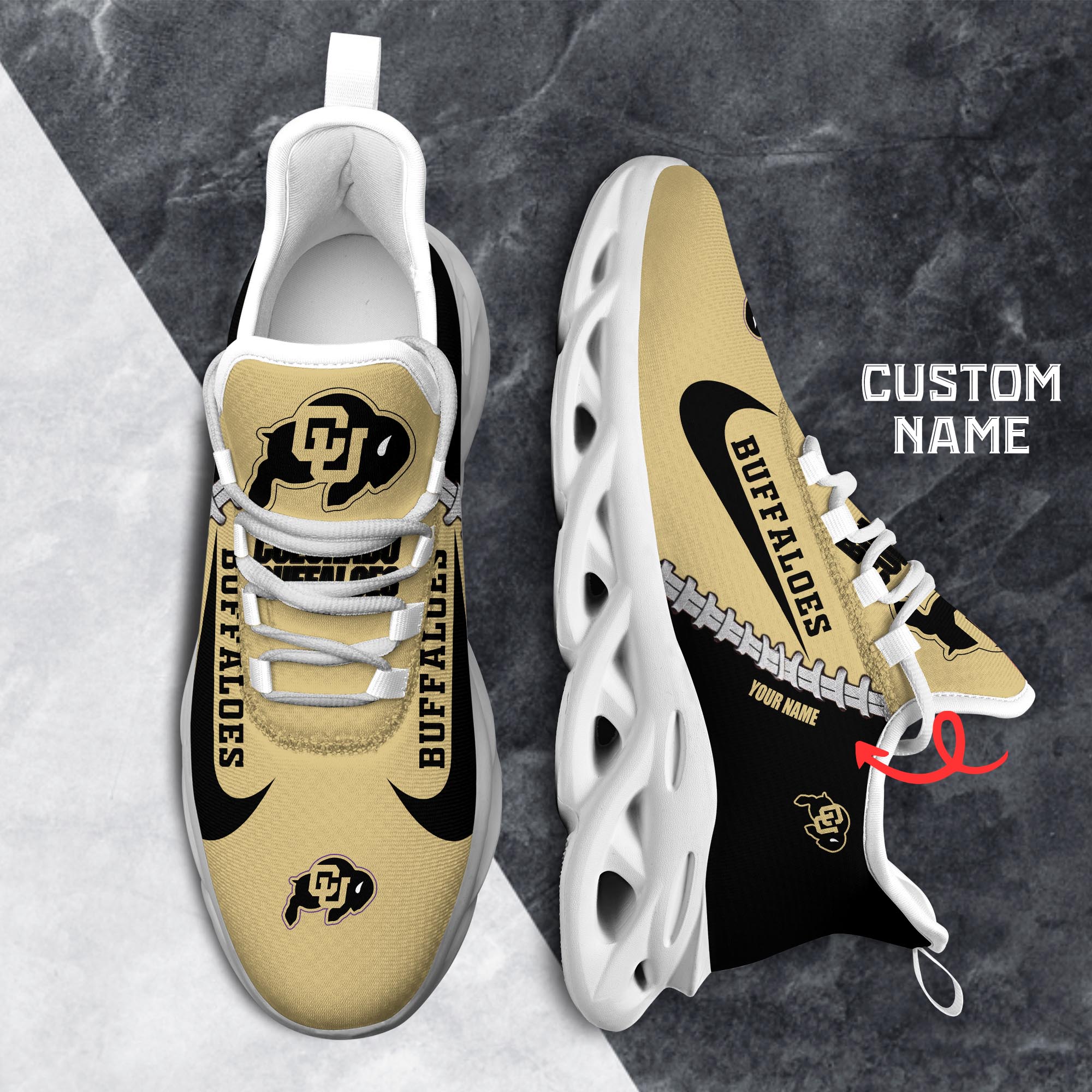 Ideafootwear Colorado Buffaloes Max Soul Shoes Sneakers For Men And Women 1