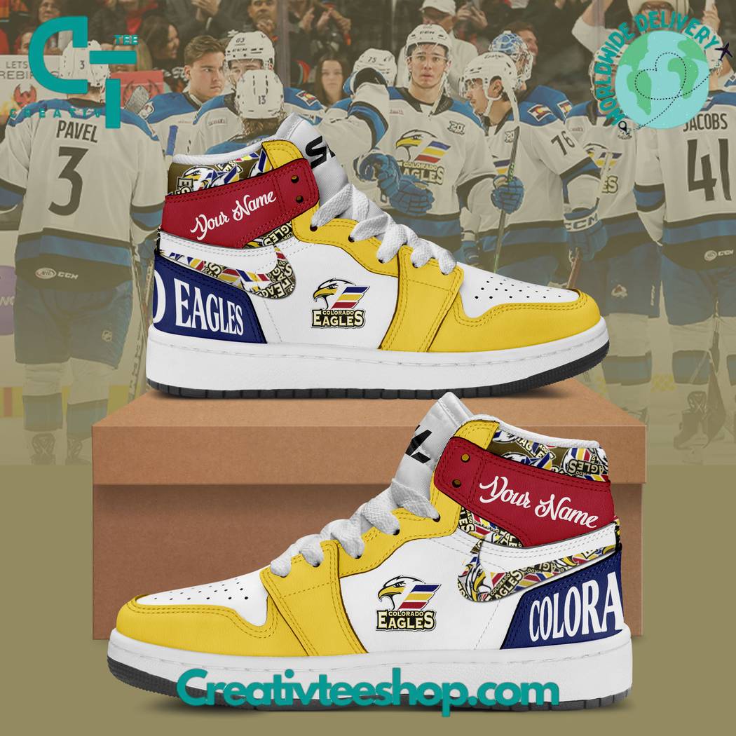 Ideafootwear Colorado Eagles AJ1 High Sneakers Shoes For Men And Women 1